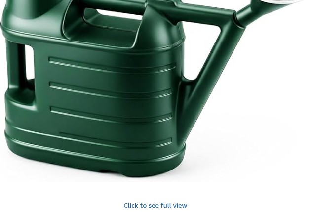 ANGIX 6.5L Watering Can with Sprinkler Rose Head for Indoor & Outdoor Gardening with Double Handles 6.5 Litre Lightweight Plastic Watering Cans for Plants Lawn Patio Greenhouse - Green